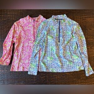 Banana Boat long sleeve tops - Pink and Blue- XL & XXL